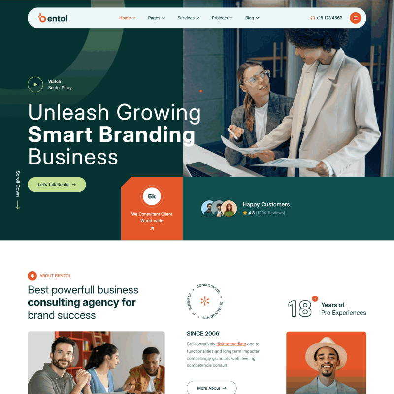 商业咨询服务机构宣传网站