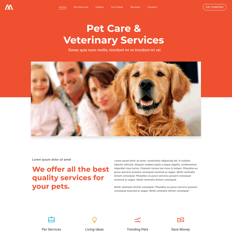 宠物护理服务机构网站