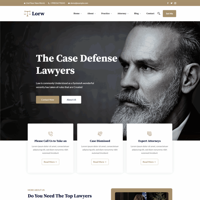 专业法律服务响应式网站