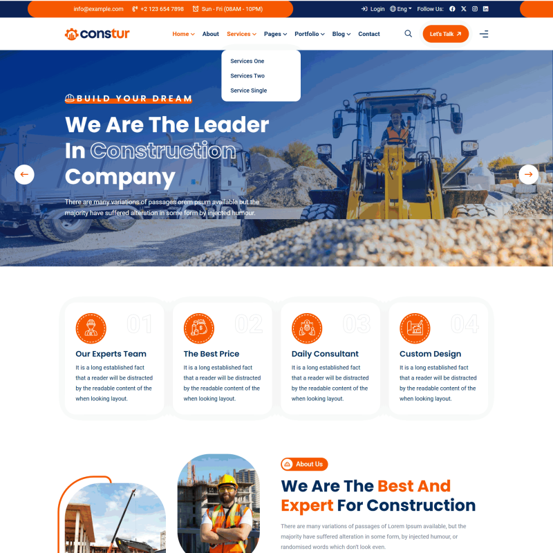 房屋建筑公司宣传网站