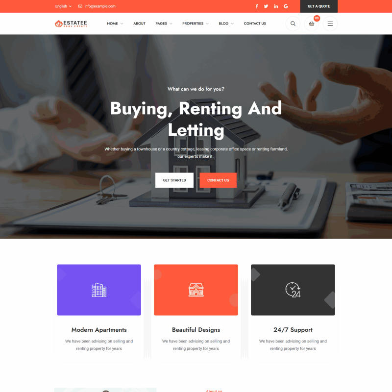 现代公寓租售服务网站