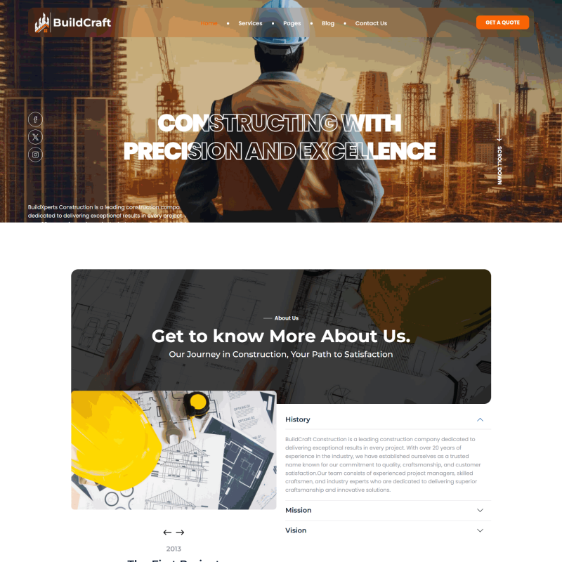 建筑服务公司宣传网站