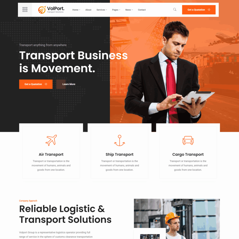 物流运输企业网站