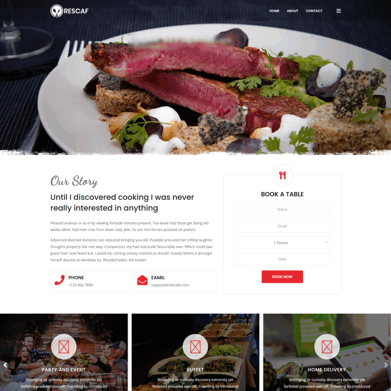 咖啡厅餐饮行业网站