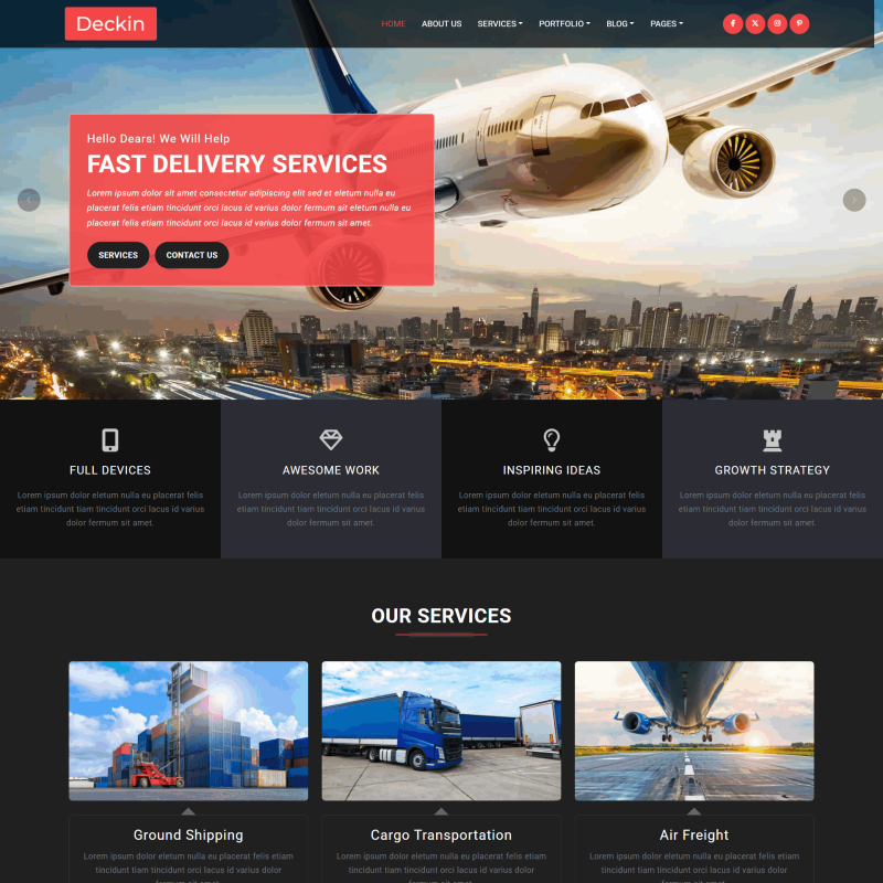 快速物流服务公司网站