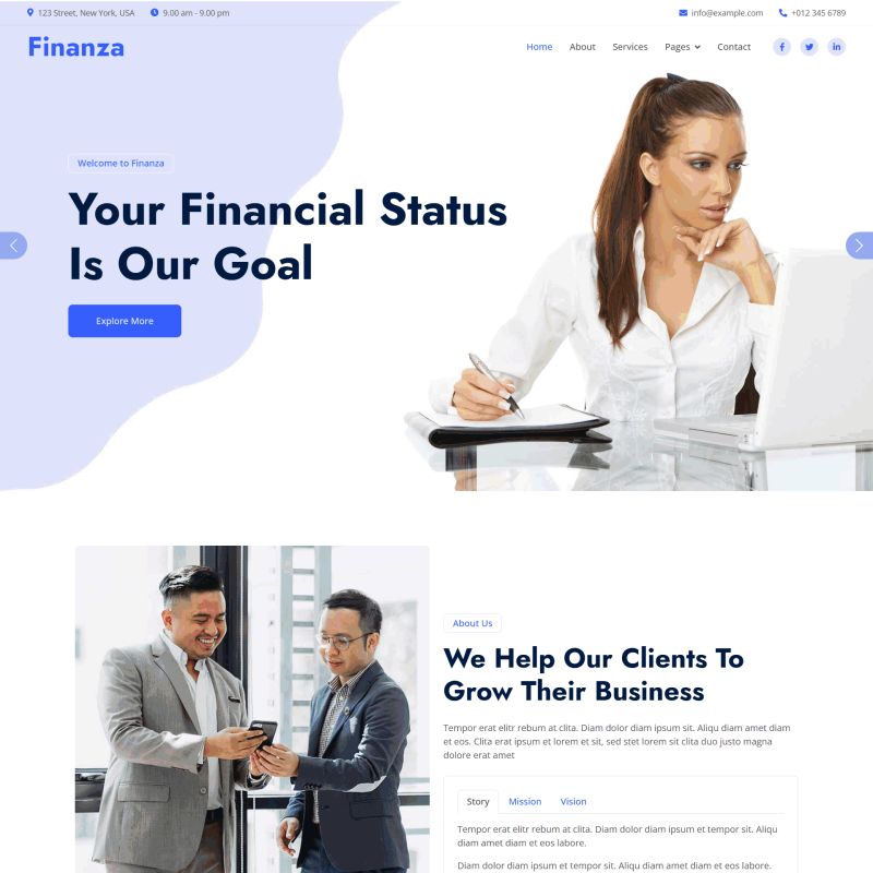 响应式财务记账服务公司网站