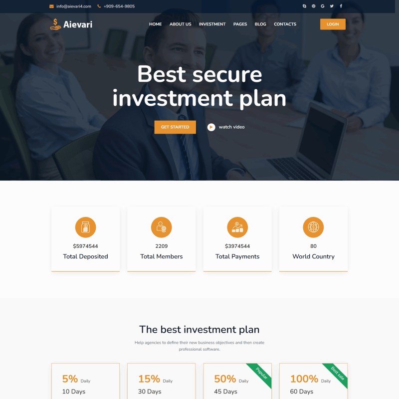 某商业投资计划网站