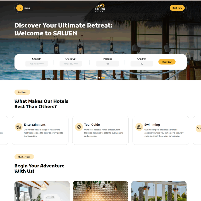 酒店宣传服务网站