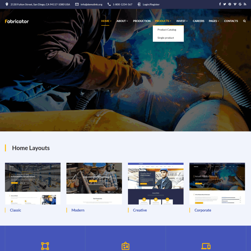 制造业与工程行业公司网站