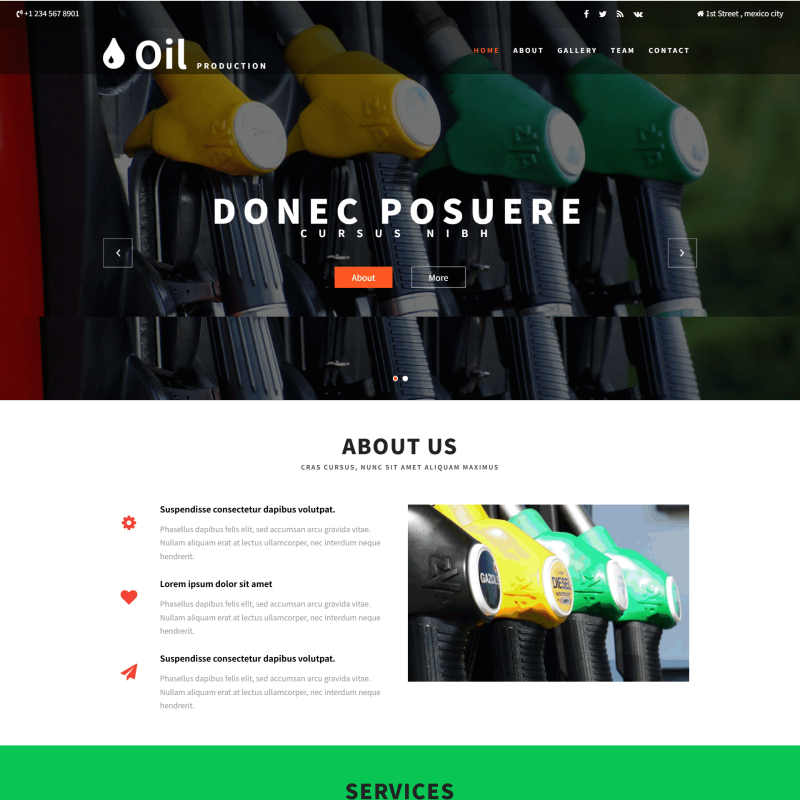 某石油生产工业网站