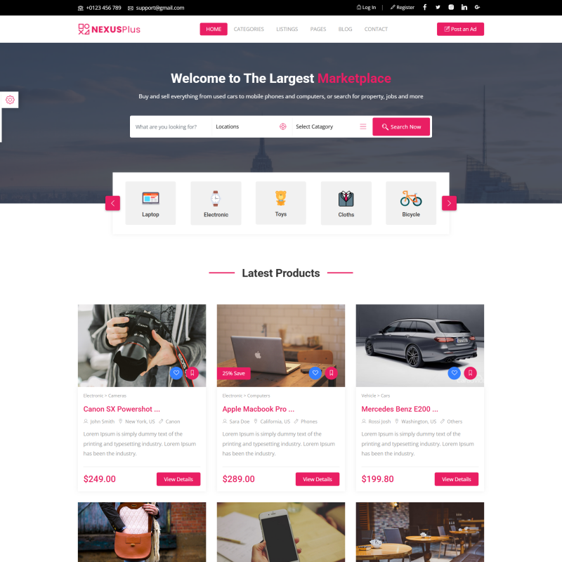 电子商务产品展示站