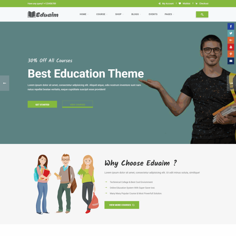 在线课程教育电商网站