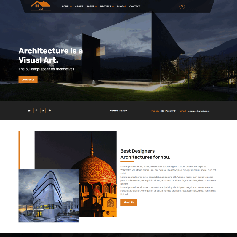 建筑设计项目团队网站