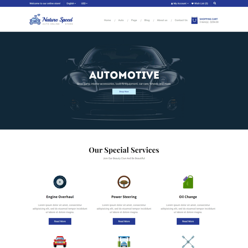 专业汽车配件产品商务网站