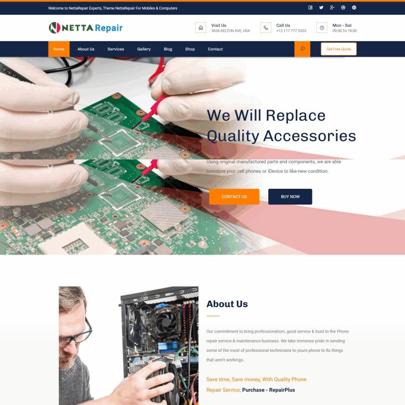 电子产品维修服务公司网站